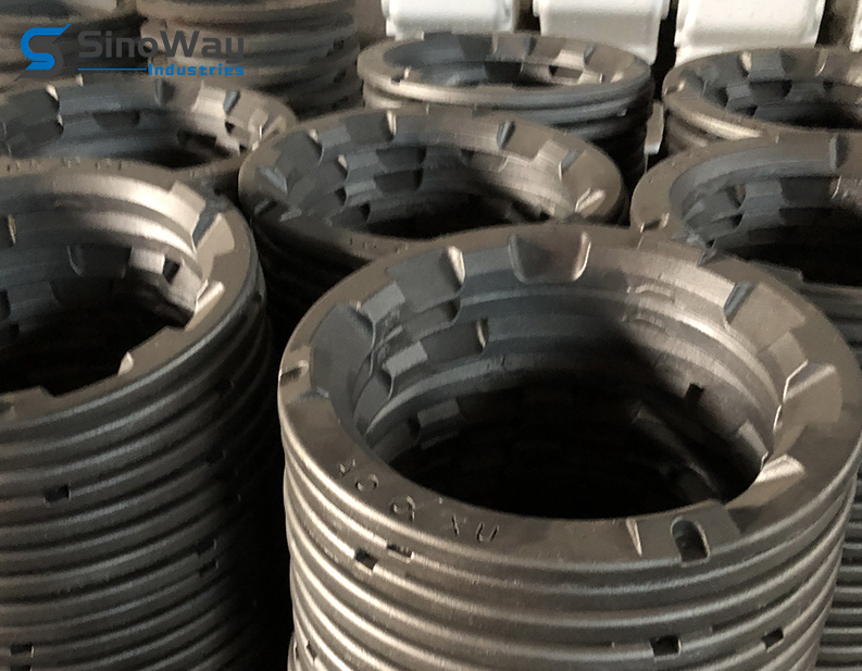 Ductile-iron cast burners