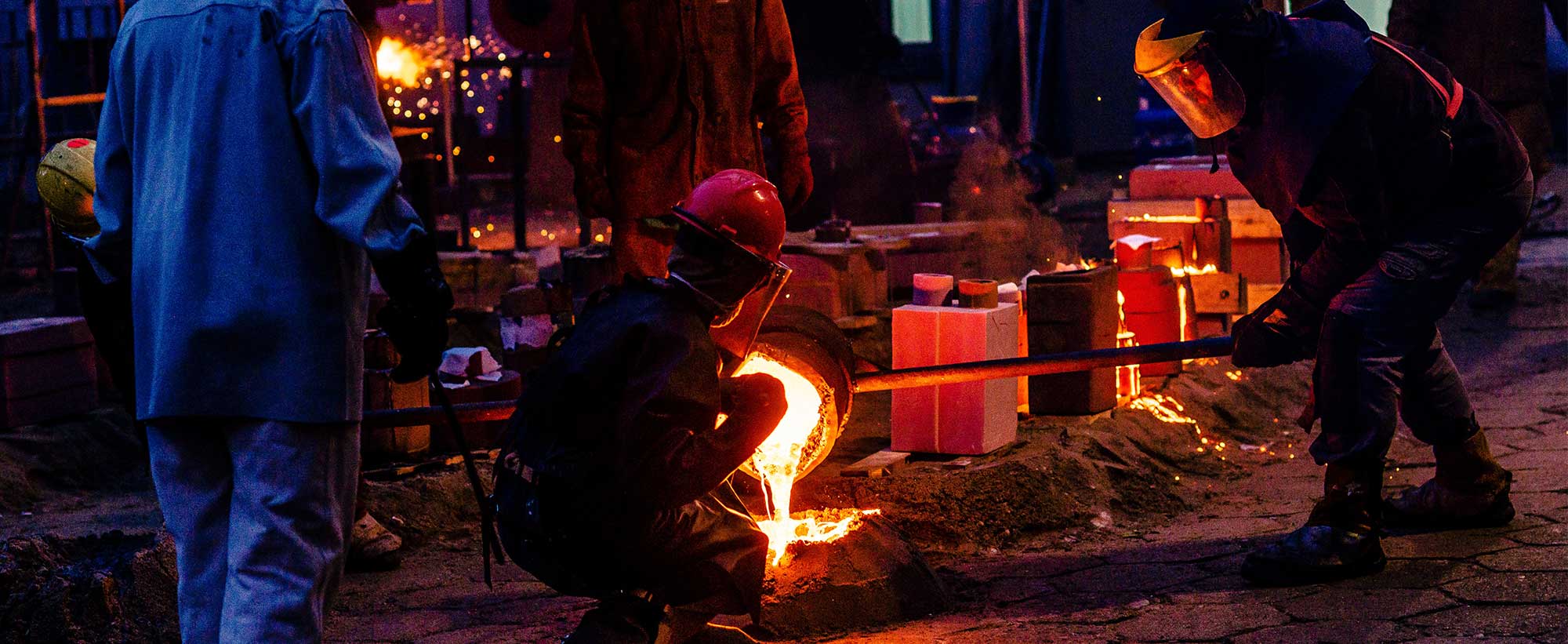 Banner - shell mold casting